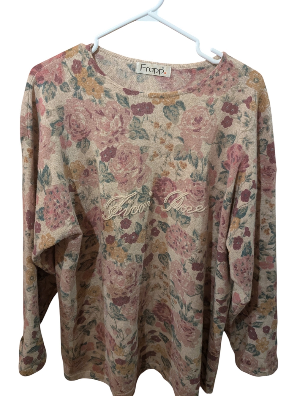 Frapp Floral Crewneck Sweater - Pink Multi